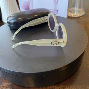 Gucci Translucent Cream Sunglasses
